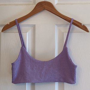 $5!!! Boohoo Lavender Crop Top